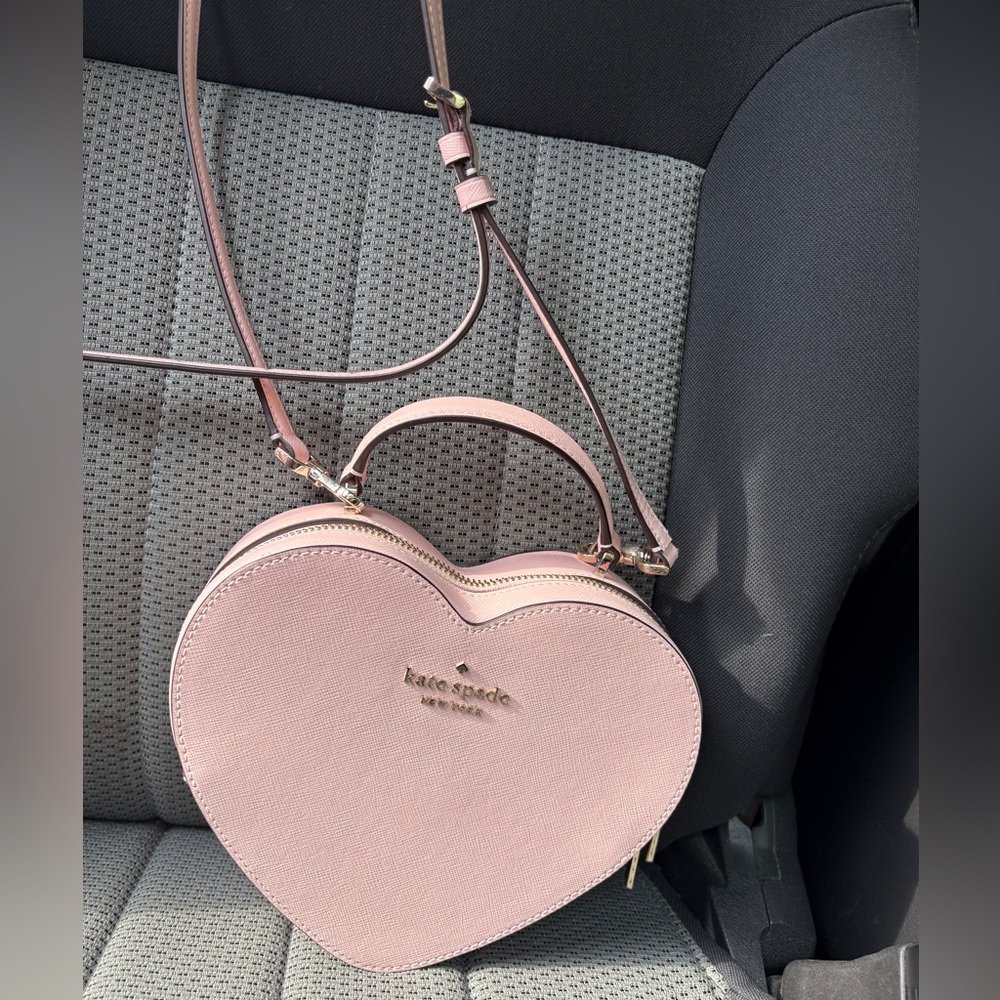 Kate Spade Love Shack Heart Pink Crossbody - Picture 4 of 10